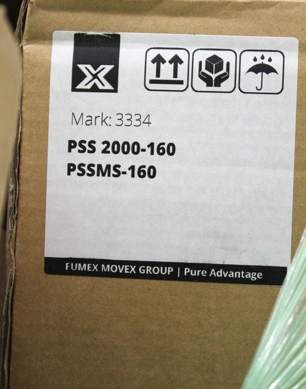 Movex PSS 2000-160 Extraction Arm Fume Hood Stainless Steel Design