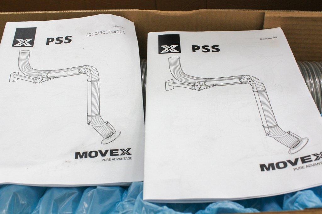 Movex PSS 2000-160 Laboratory Extraction Arm Stainless Steel Hygienic Design