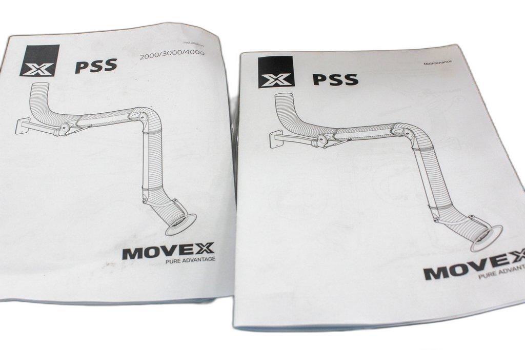 Movex Inc PSS 2000-160 Extraction Arm Stainless Steel Cleanroom Use