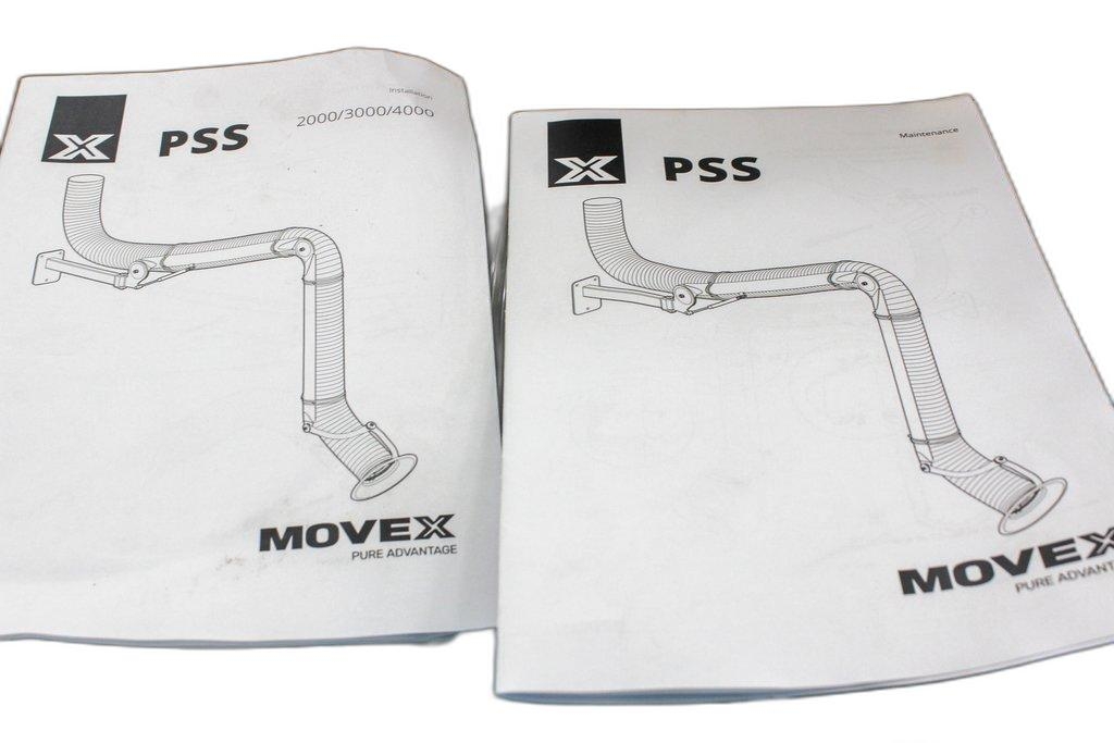 Movex PSS 2000-160 Extraction Arm Fume Hood Stainless Steel Design