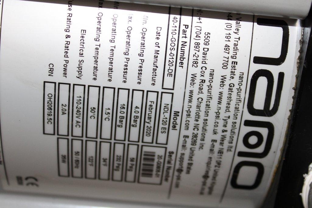 Nano NDL-120 ES Modular Industrial Air Dryer PSA 132 SCFM 100-240VAC 58-232PSIG