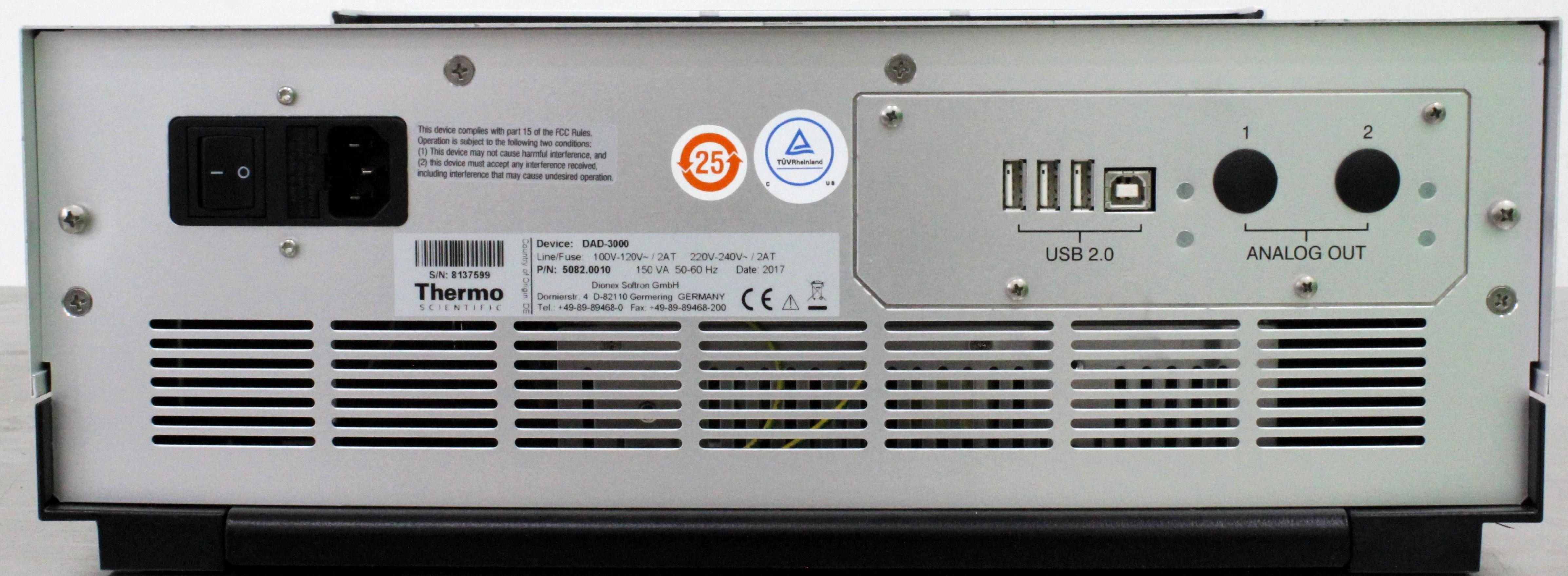 Thermo UltiMate 3000 Diode Array Detector HPLC/UHPLC 200Hz Data Capture