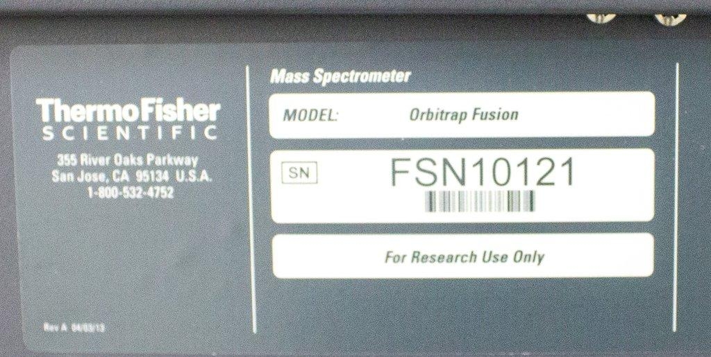 Thermo Orbitrap Fusion Mass Spectrometer Multifrag Techniques 500k Res