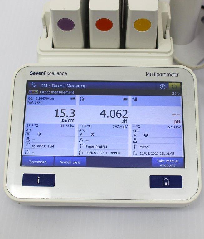 Mettler-Toledo Seven Excellence Multiparameter pH Meter with 120V 50Hz/60Hz