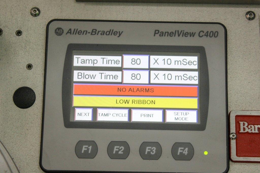 Accraply PAZ 1000 Label Applicator with Zebra and Sato Print Tech 120V