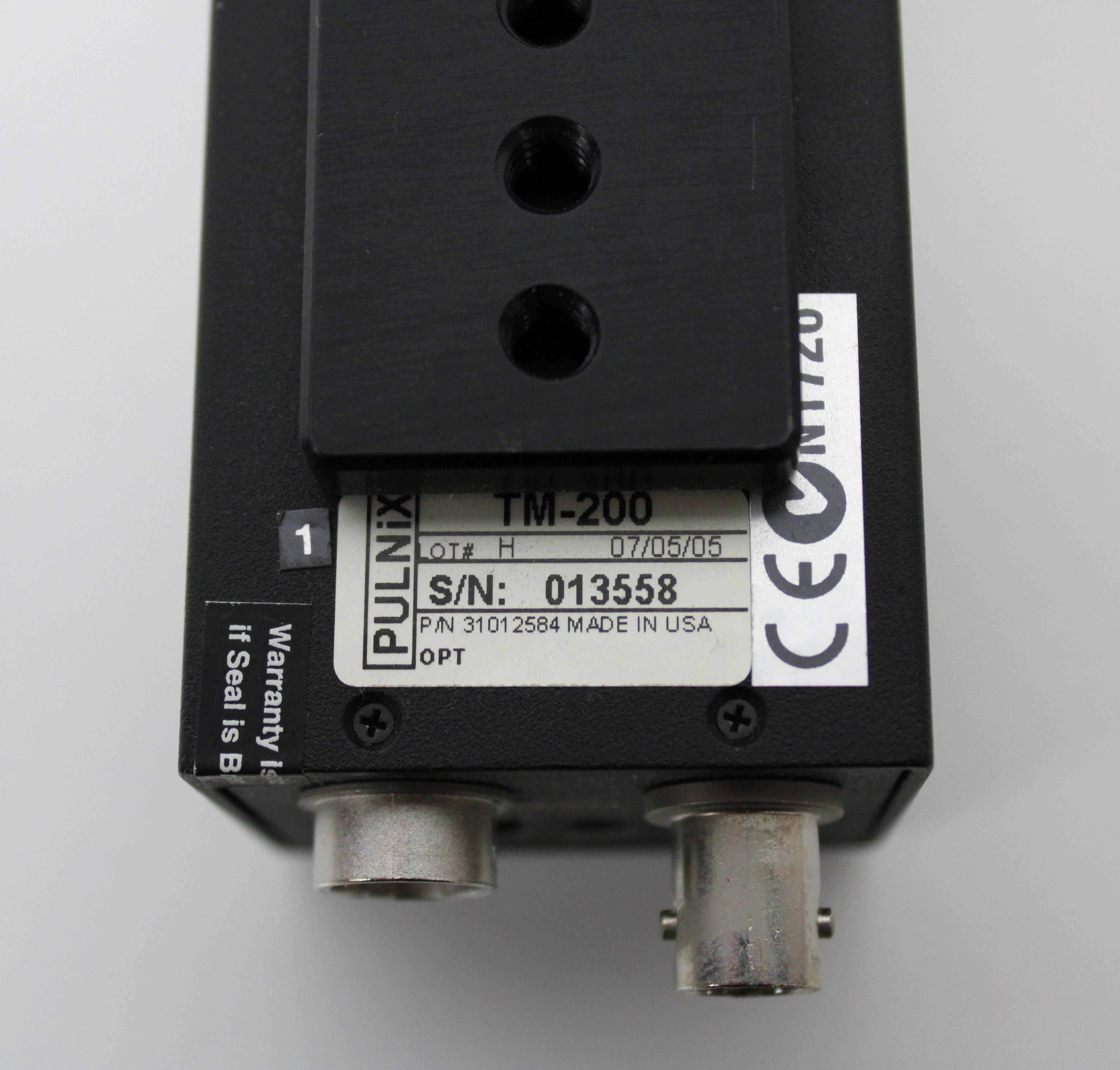 Pulnix TM-200 Camera Microscope Imager 650 TVL Resolution 120 FPS