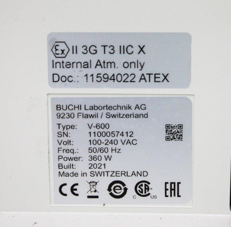 BUCHI V-600 Vacuum Pump Diaphragm Pump Accessory No Software Switzerland