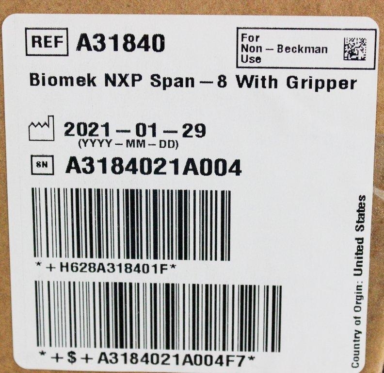Beckman Coulter Biomek NXP Automated Liquid Handler Span-8 Pipetting Gripper