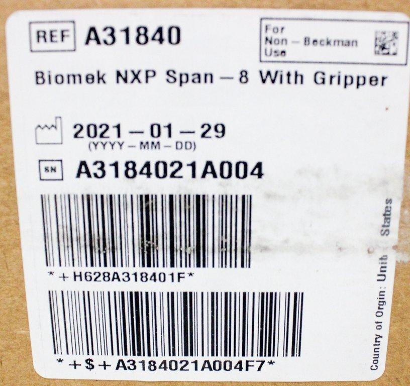 Beckman Coulter Biomek NXP Automated Liquid Handler Span-8 Pipetting Gripper