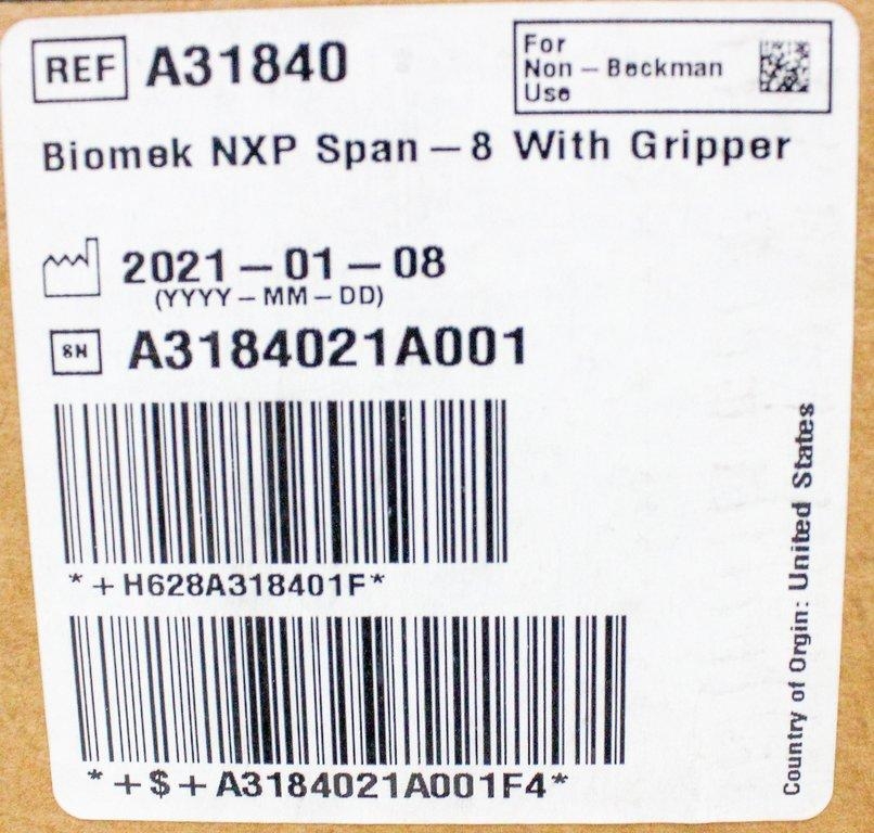 Beckman Biomek NXP Span-8 Liquid Handler 0.5-5000uL Gripper Automated