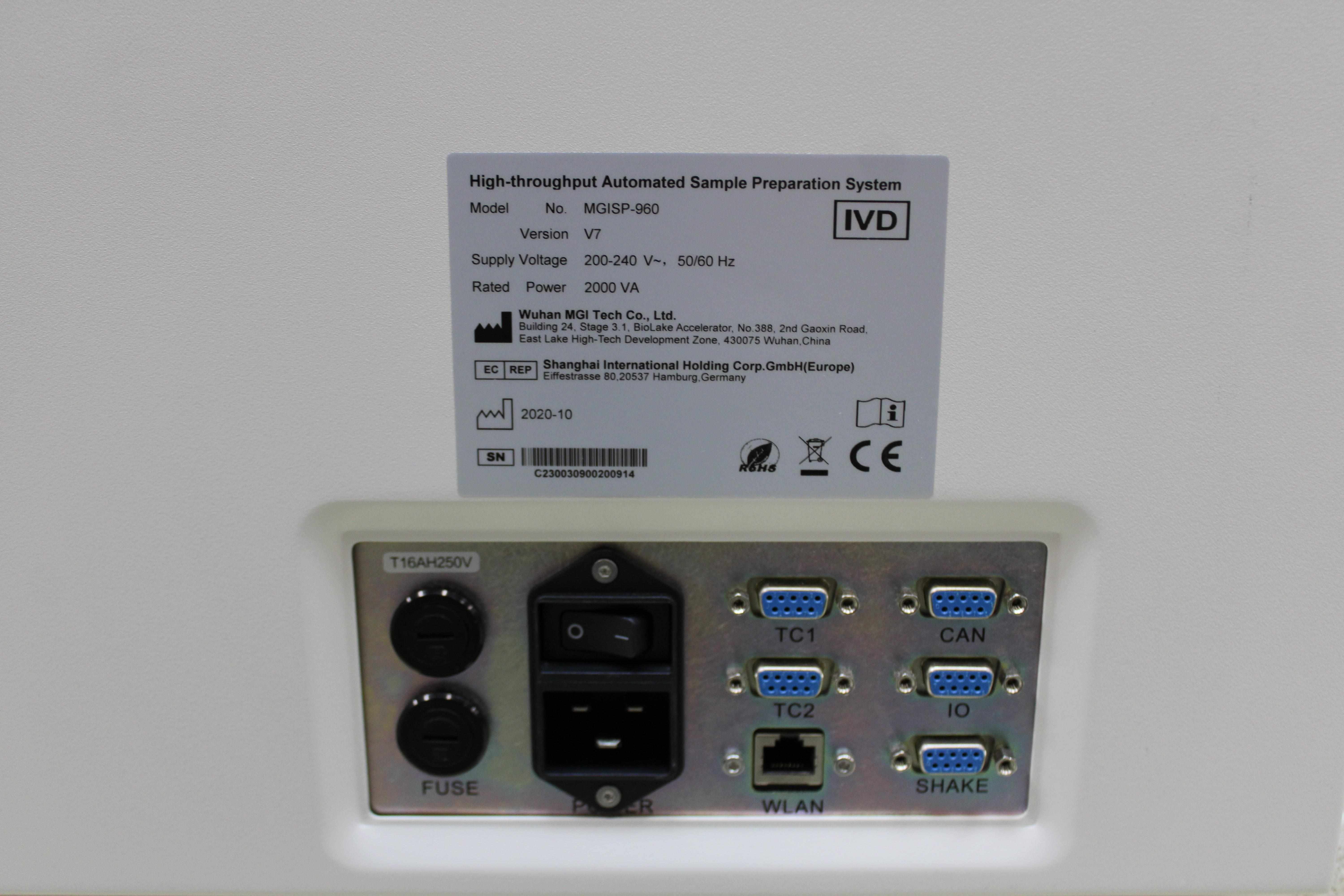 Wuham MGI Tech MGISP-960 Automated Liquid Handler 96-well Plate Integration