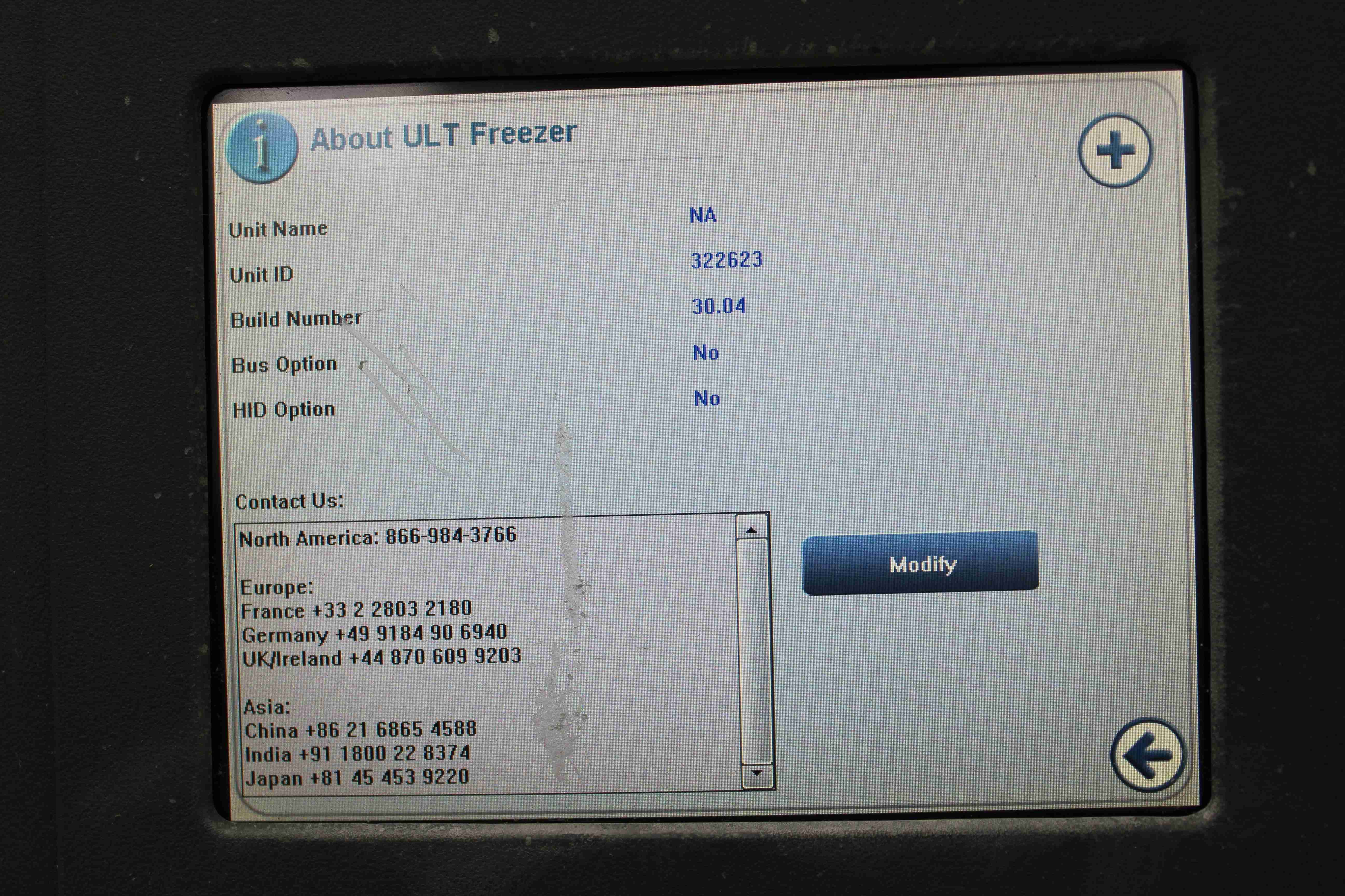 Thermo UXF50086D63 Ultra-Low Temperature Freezer -86C, 28.8 cu ft