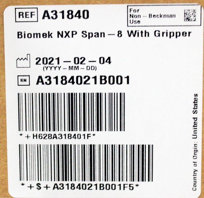 Beckman Biomek NXP Automated Liquid Handling Span-8 With Gripper 2021