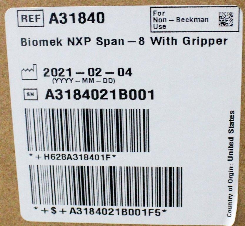Beckman Biomek NXP Automated Liquid Handling Span-8 With Gripper 2021