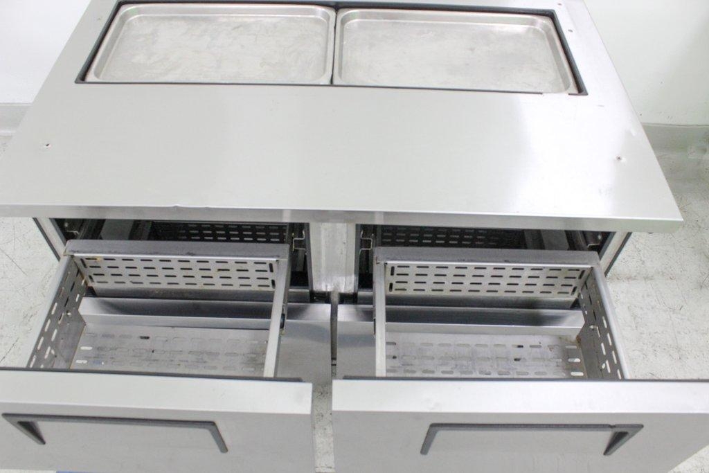 True TSSU-48-12D-4 Refrigerated Prep Table 4 Drawers Efficient 3C Cooling