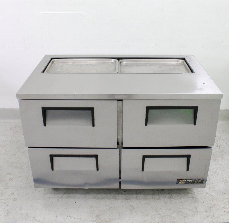 True TSSU-48-12D-4 Refrigerated Prep Table 4 Drawers Efficient 3C Cooling