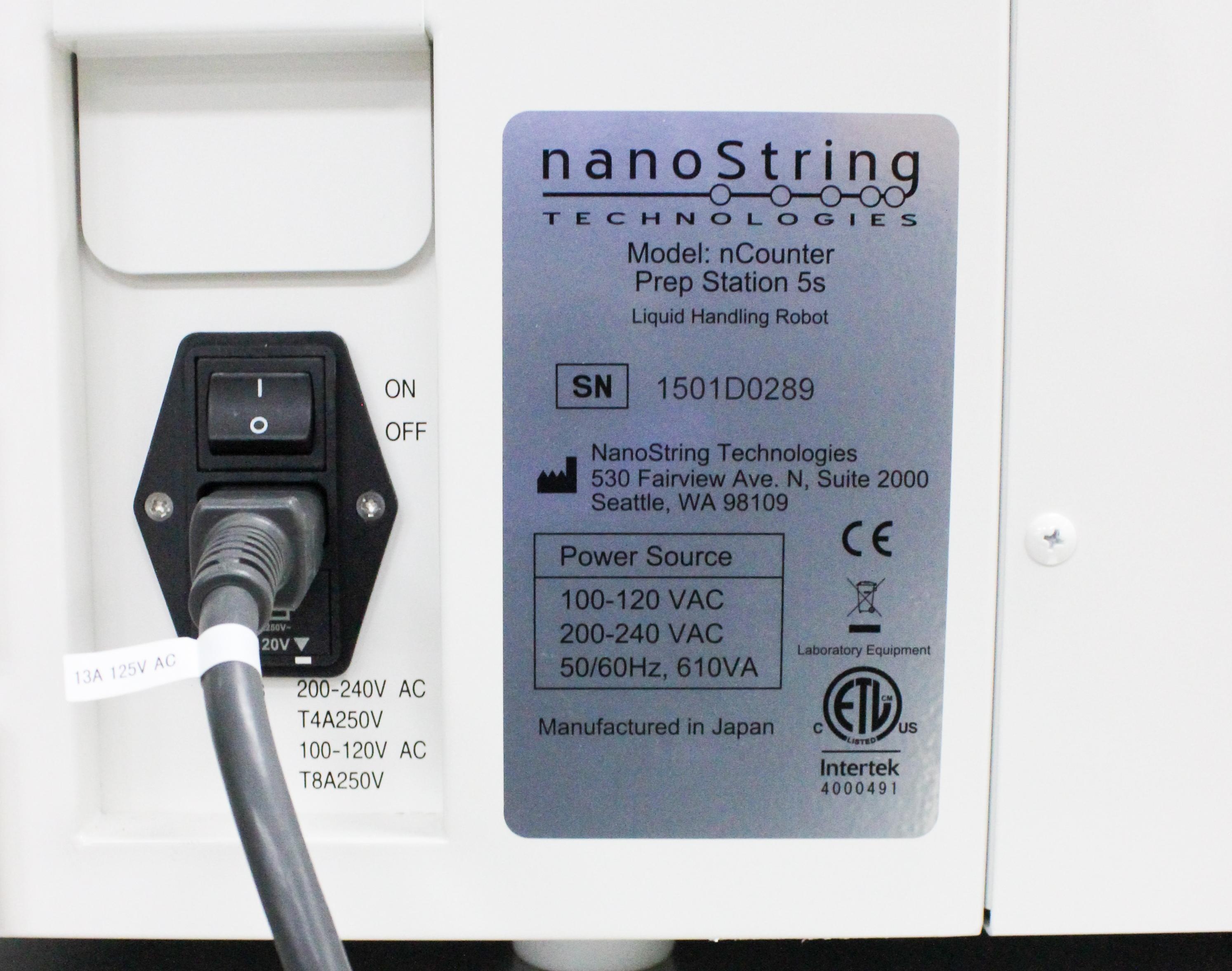 NanoString nCounter Prep Station 5s Liquid Handling Robot for Gene Expression