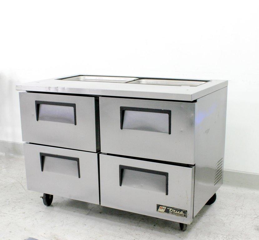 True TSSU-48-12D-4 Refrigerated Prep Table 4 Drawers Efficient 3C Cooling