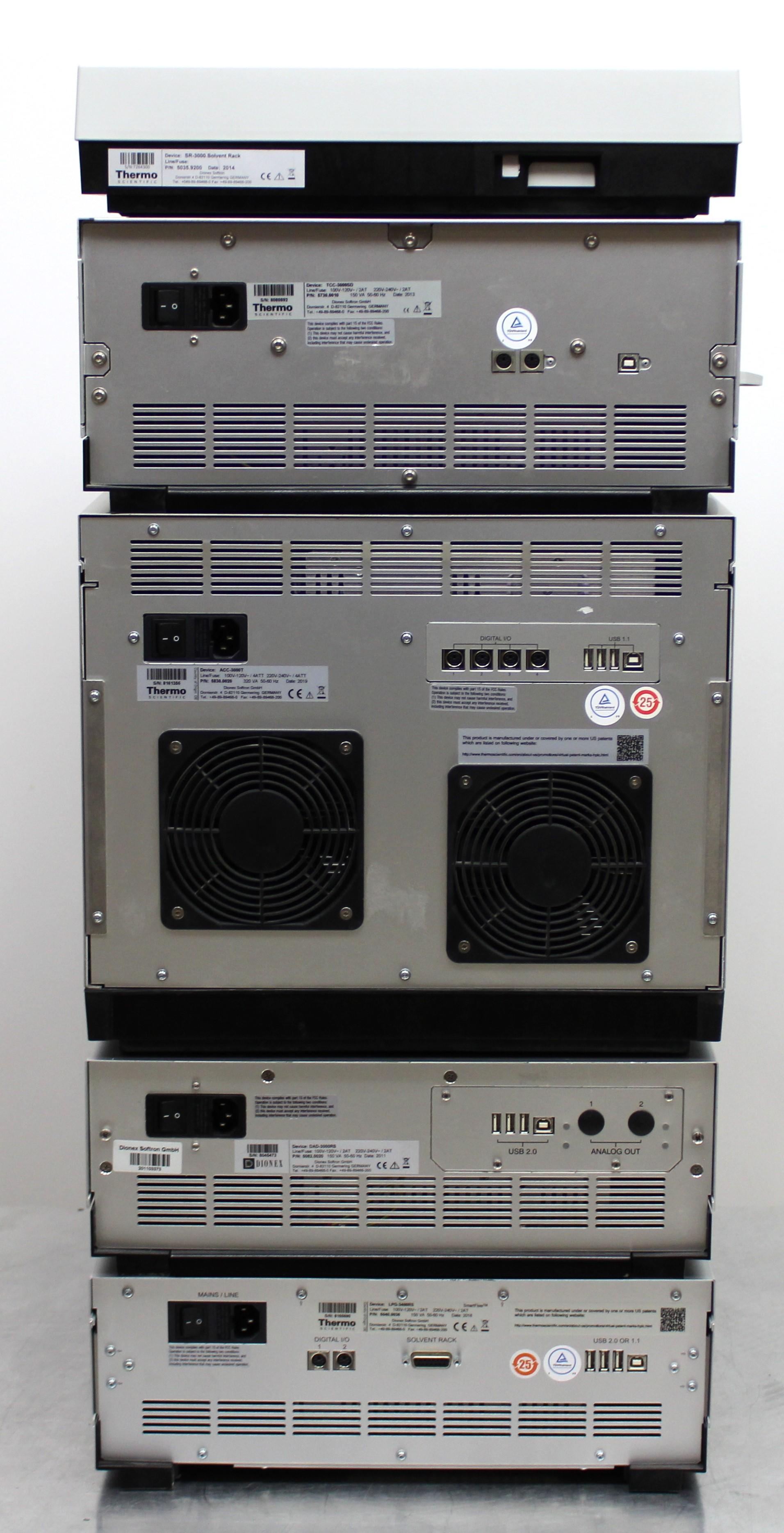 Thermo UltiMate3000 HPLC System with Diode Array Detector and Quaternary Pump