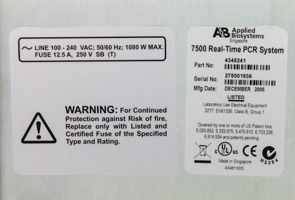 Applied Biosystems 7500 Real Time PCR System - Reliable Preowned Unit