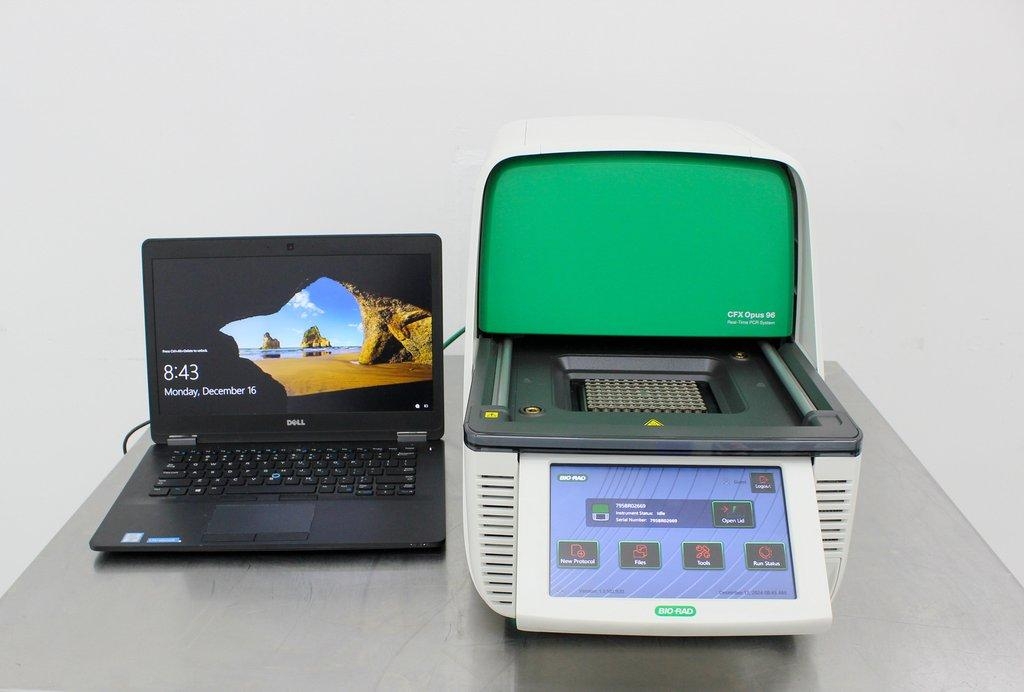 BIO-RAD CFX Opus 96 Real-Time PCR System Analyzes 96 Wells Includes Computer