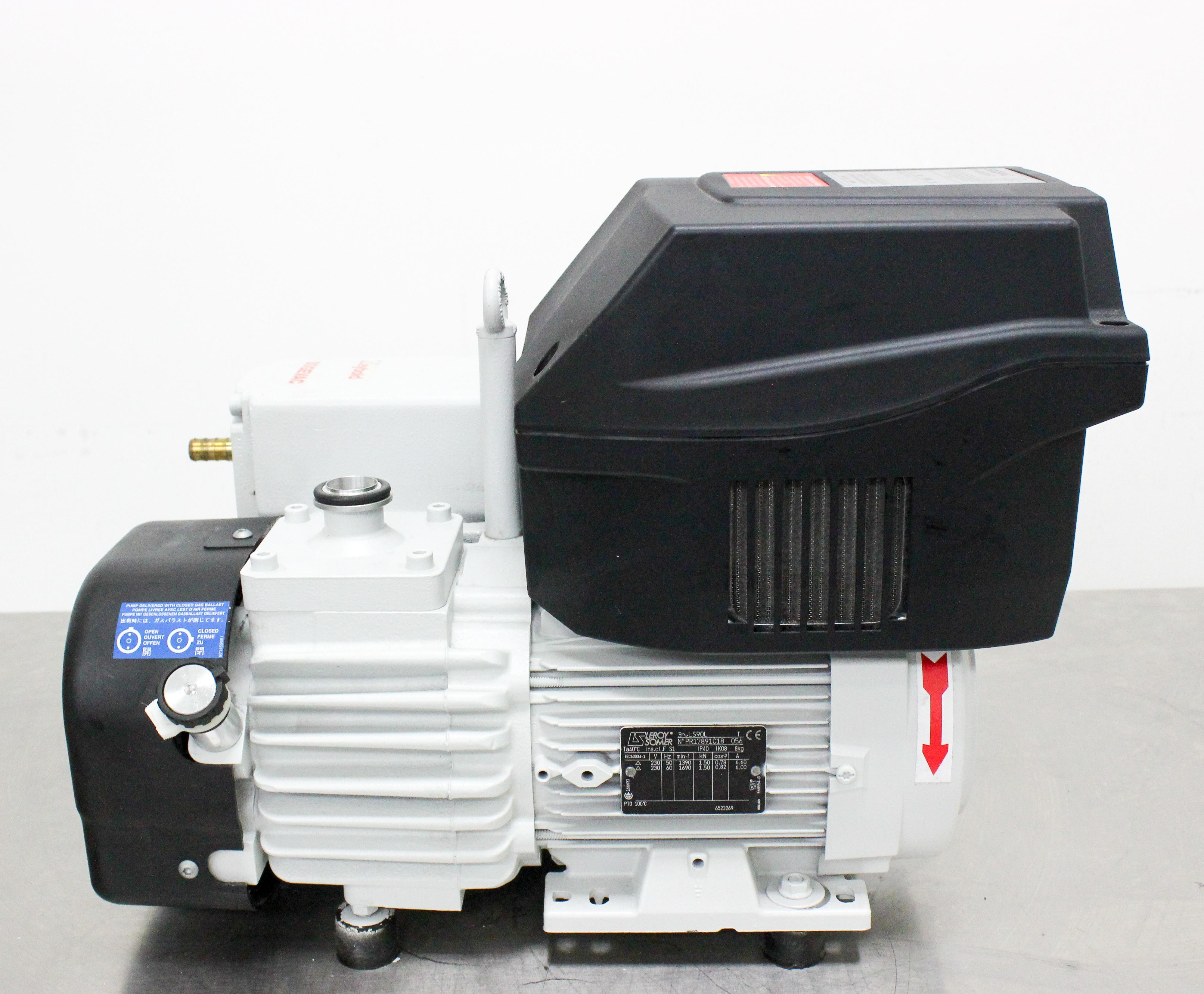 Leybold Sogevac SV40BI Vacuum Pump, Single-Stage Oil Rotary Vane, 220V