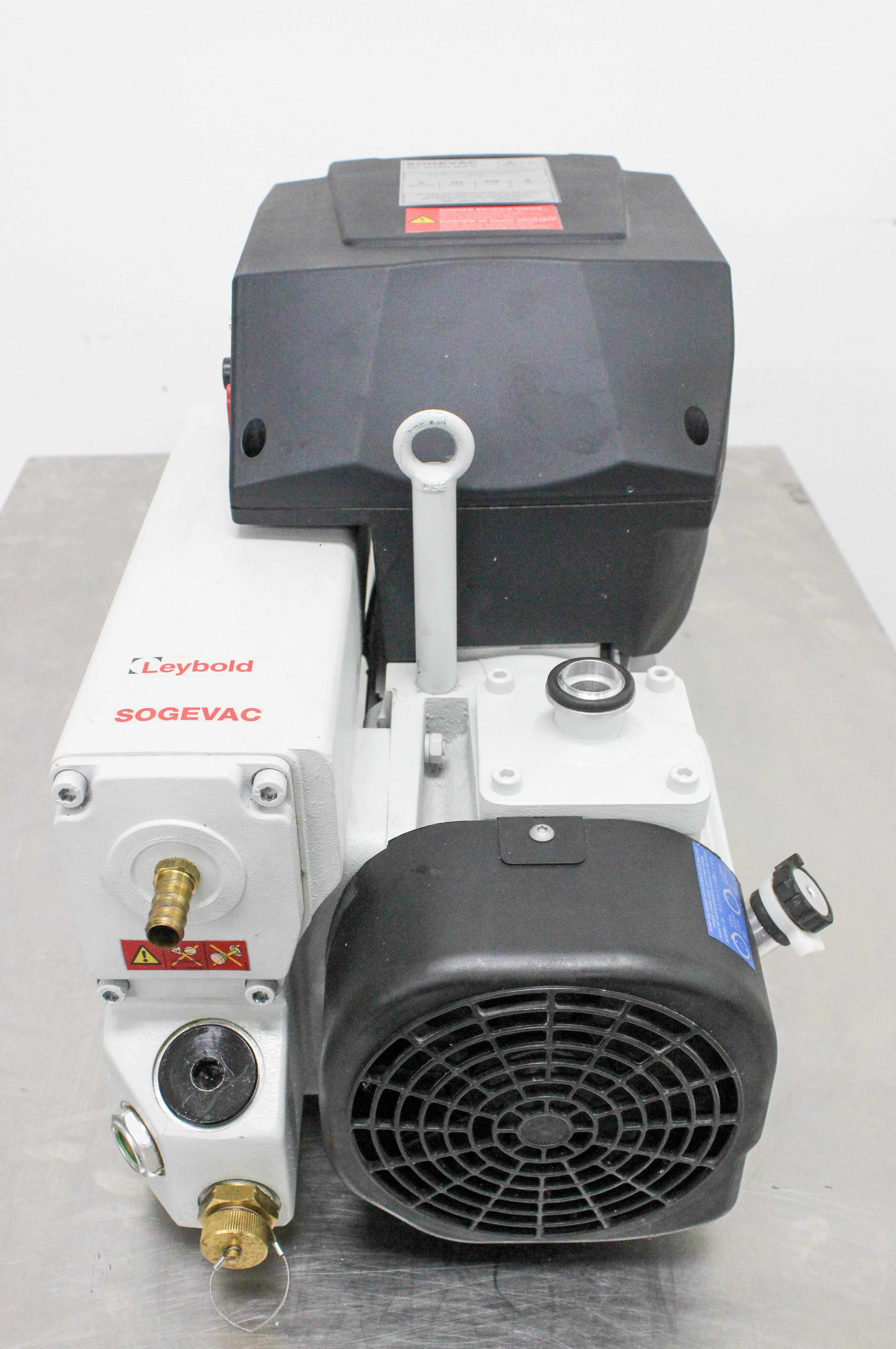 Leybold Sogevac SV40BI Vacuum Pump, Single-Stage Oil Rotary Vane, 220V