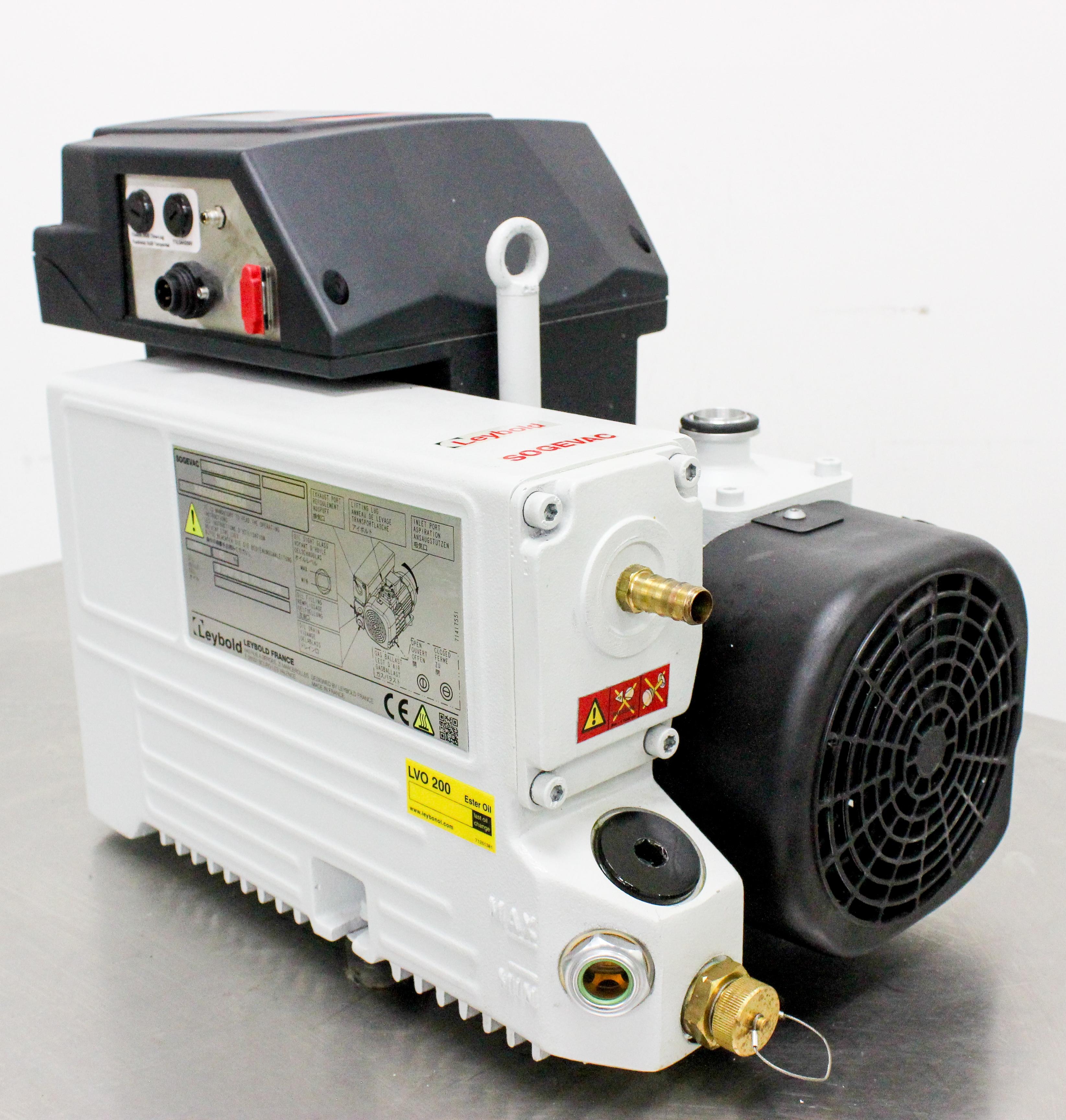 Leybold Sogevac SV40BI Vacuum Pump, Single-Stage Oil Rotary Vane, 220V