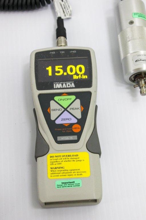 Imada HTGS-15 Torque Gauge Meter Handheld Digital Up to 15 lbf-in G Condition