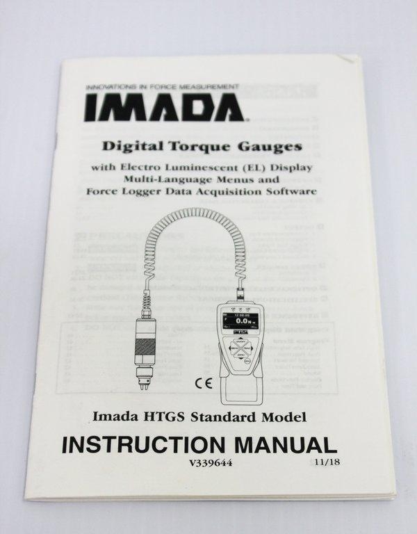 Imada HTGS-15 Torque Gauge Meter Handheld Digital Up to 15 lbf-in G Condition