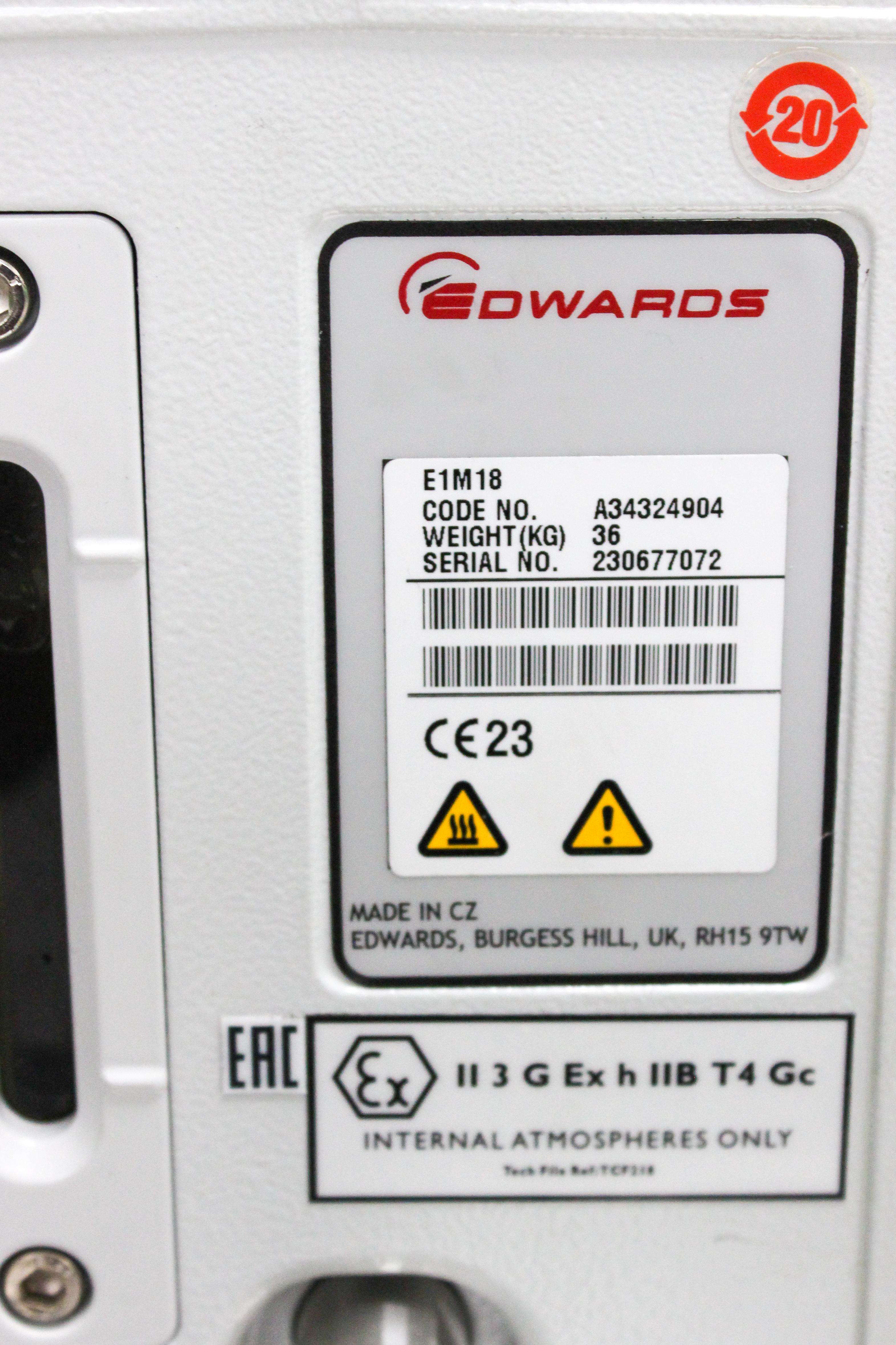 Edwards E1M18 Vacuum Pump (need fix)
