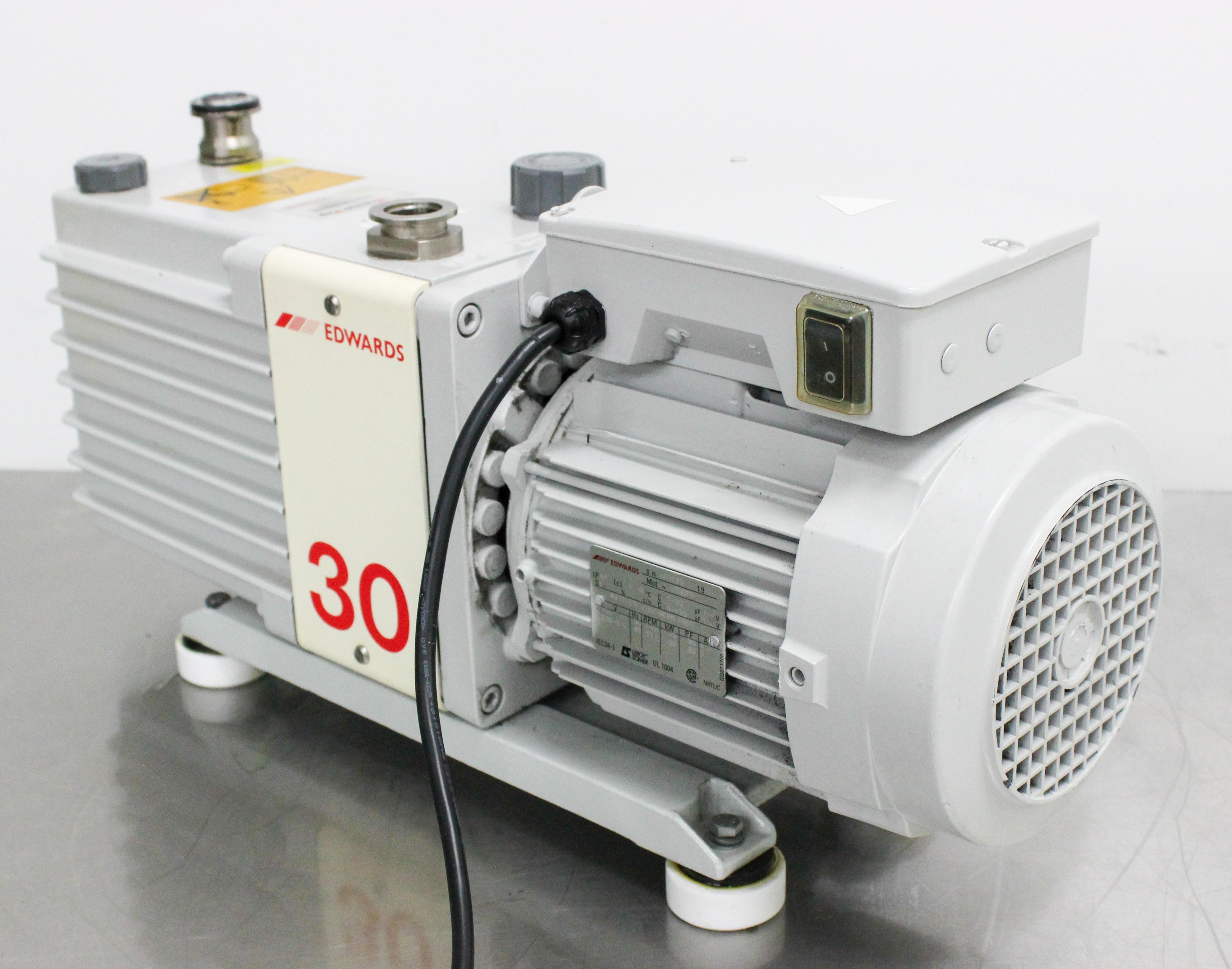 Edwards E2M30 Vacuum Pump High Vacuum Low Noise Vapor Handling 76L/min