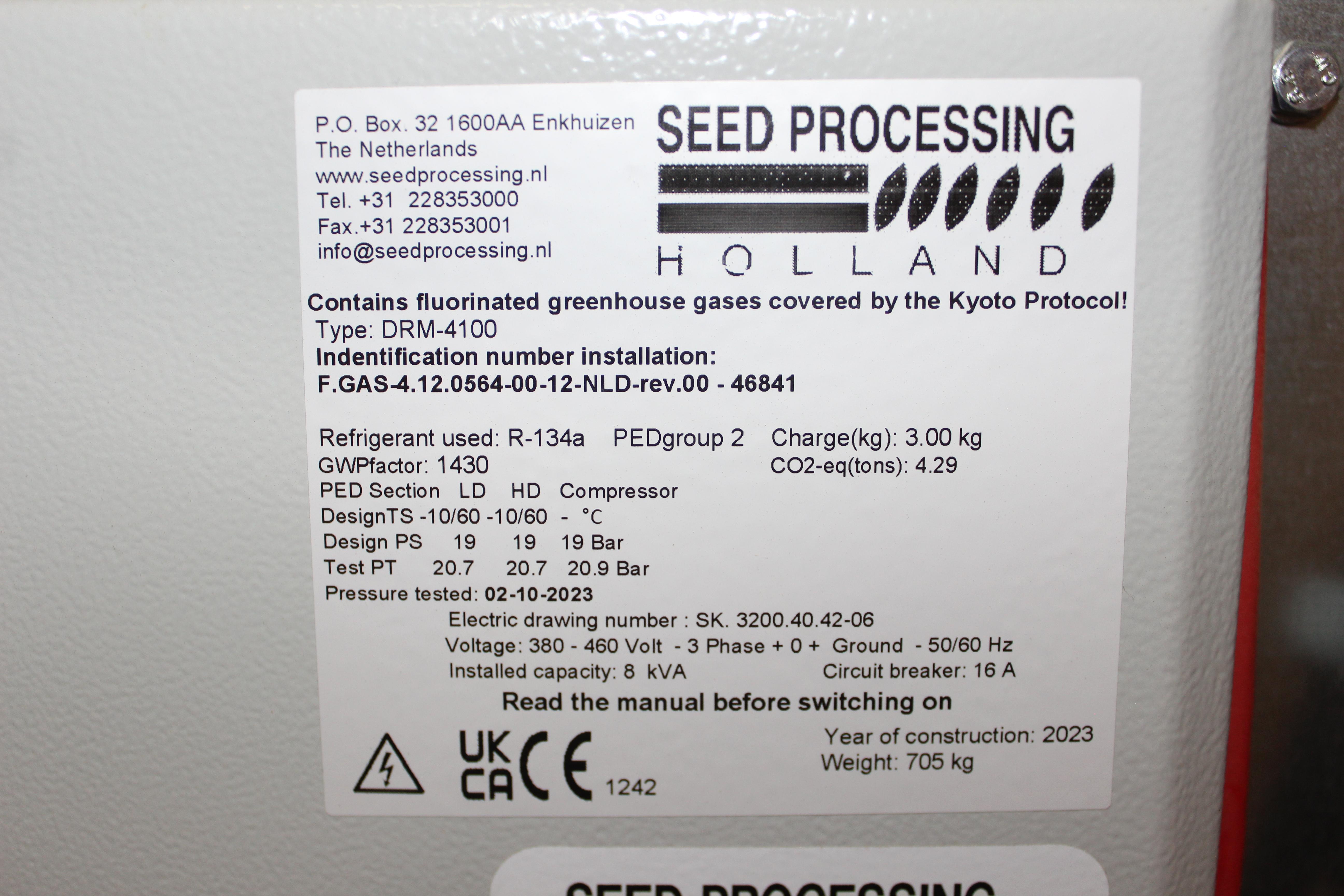 Seed Processing DRM-4100 Seed Dryer 2023 Industrial Auto Controlled