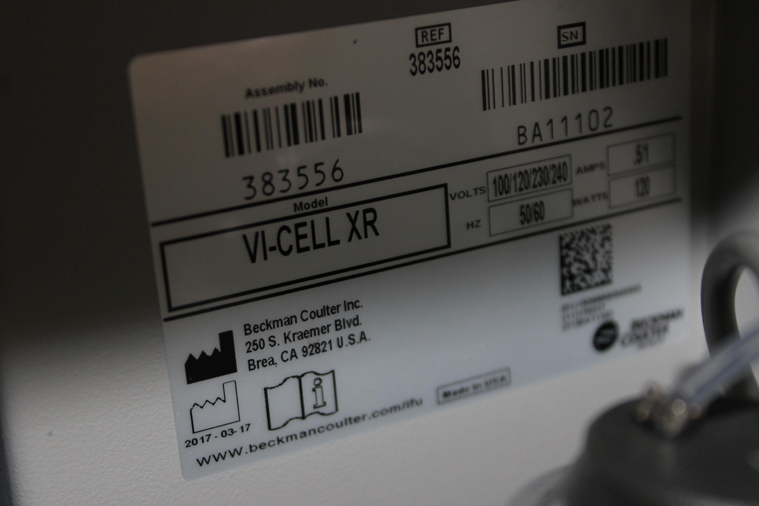 Beckman Coulter VI-Cell XR Cell Viability Analyzer with Computer