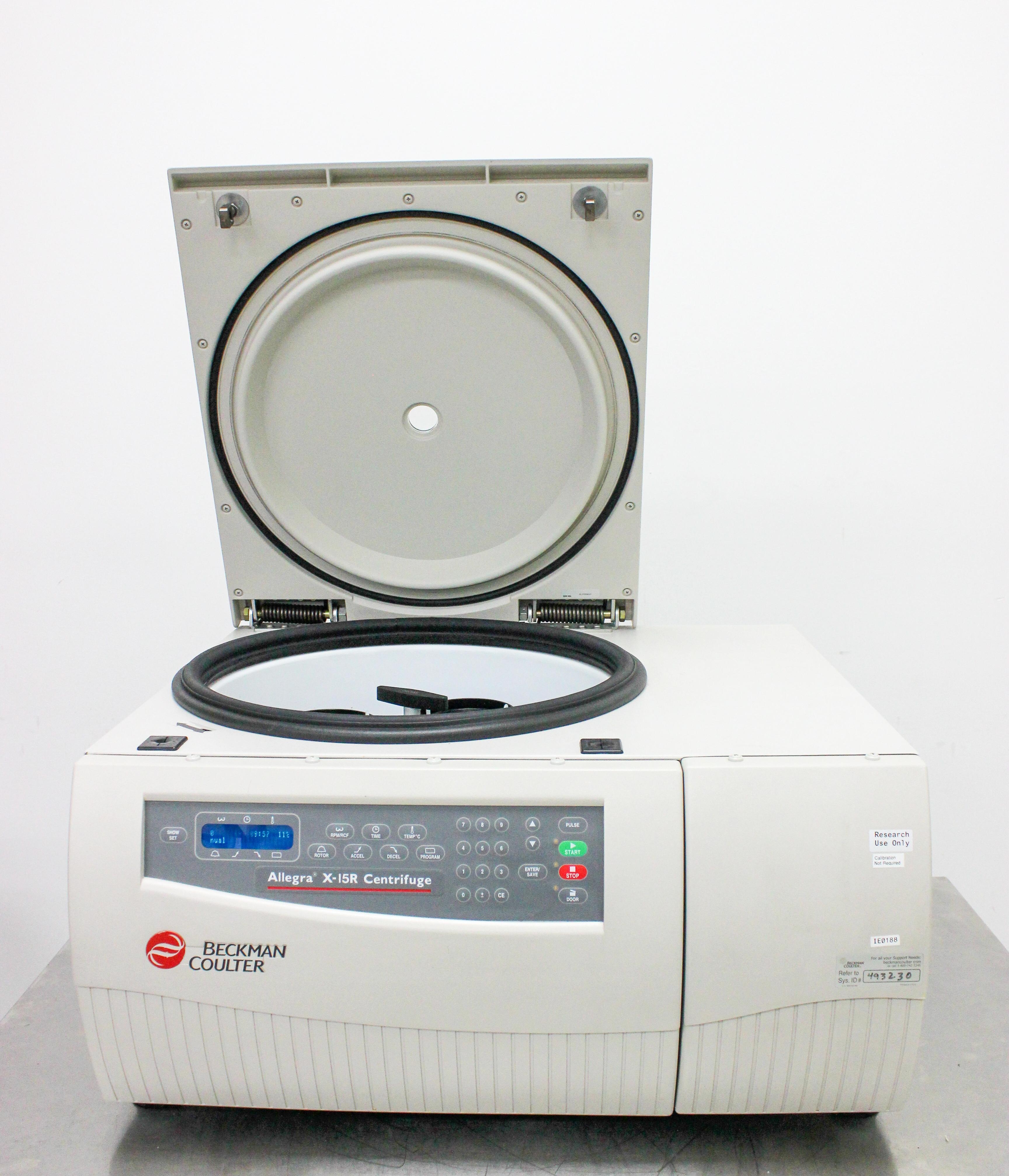 Beckman Coulter Allegra X-15R Refrigerated Benchtop Centrifuge High-Speed 5250 x g