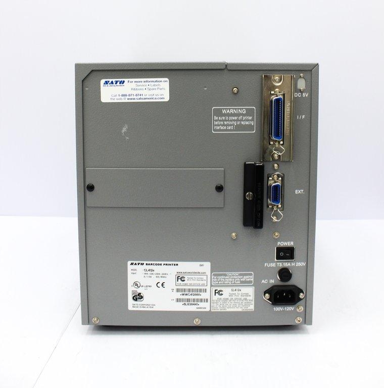 Sato CL412e Bar Code Printer, 120V/220V, 50Hz/60Hz, Very Good Condition