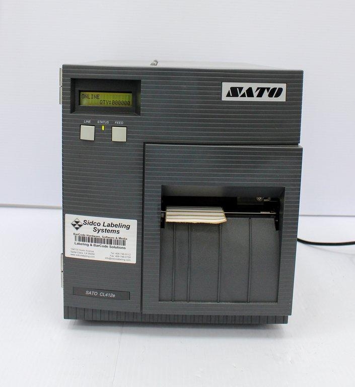 Sato CL412e Bar Code Printer, 120V/220V, 50Hz/60Hz, Very Good Condition