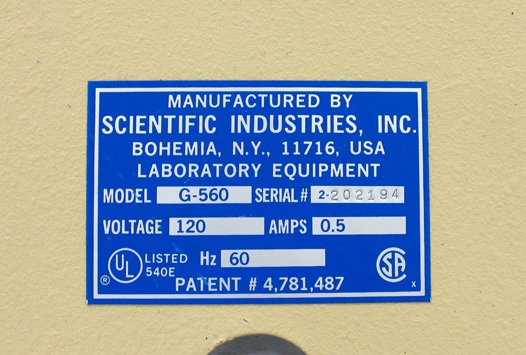 VWR Scientific G-560 Vortex Genie 2 Mixer 120V 50Hz/60Hz