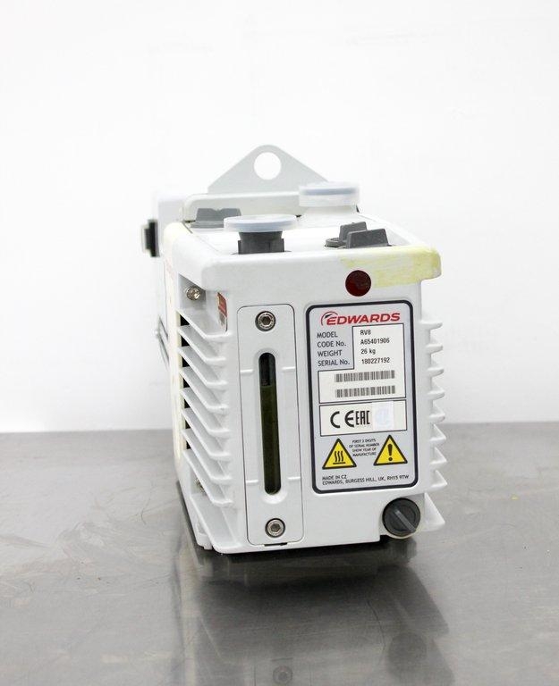 Edwards RV8 Vacuum Pump VG Condition w/ Cosmetic Blemishes 4 Micron Rating