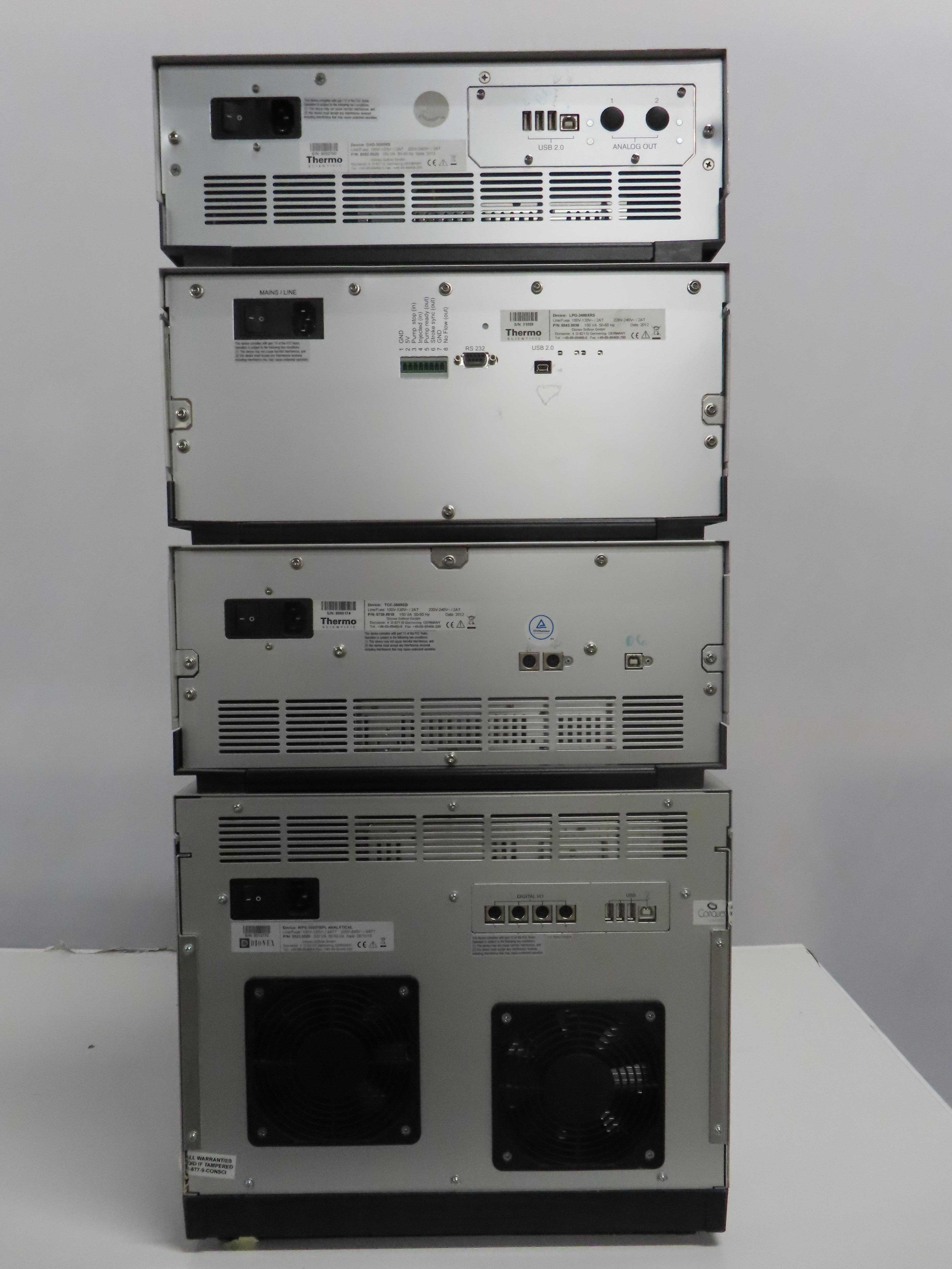 Dionex UltiMate3000 HPLC System with Autosampler, Pump, Detector