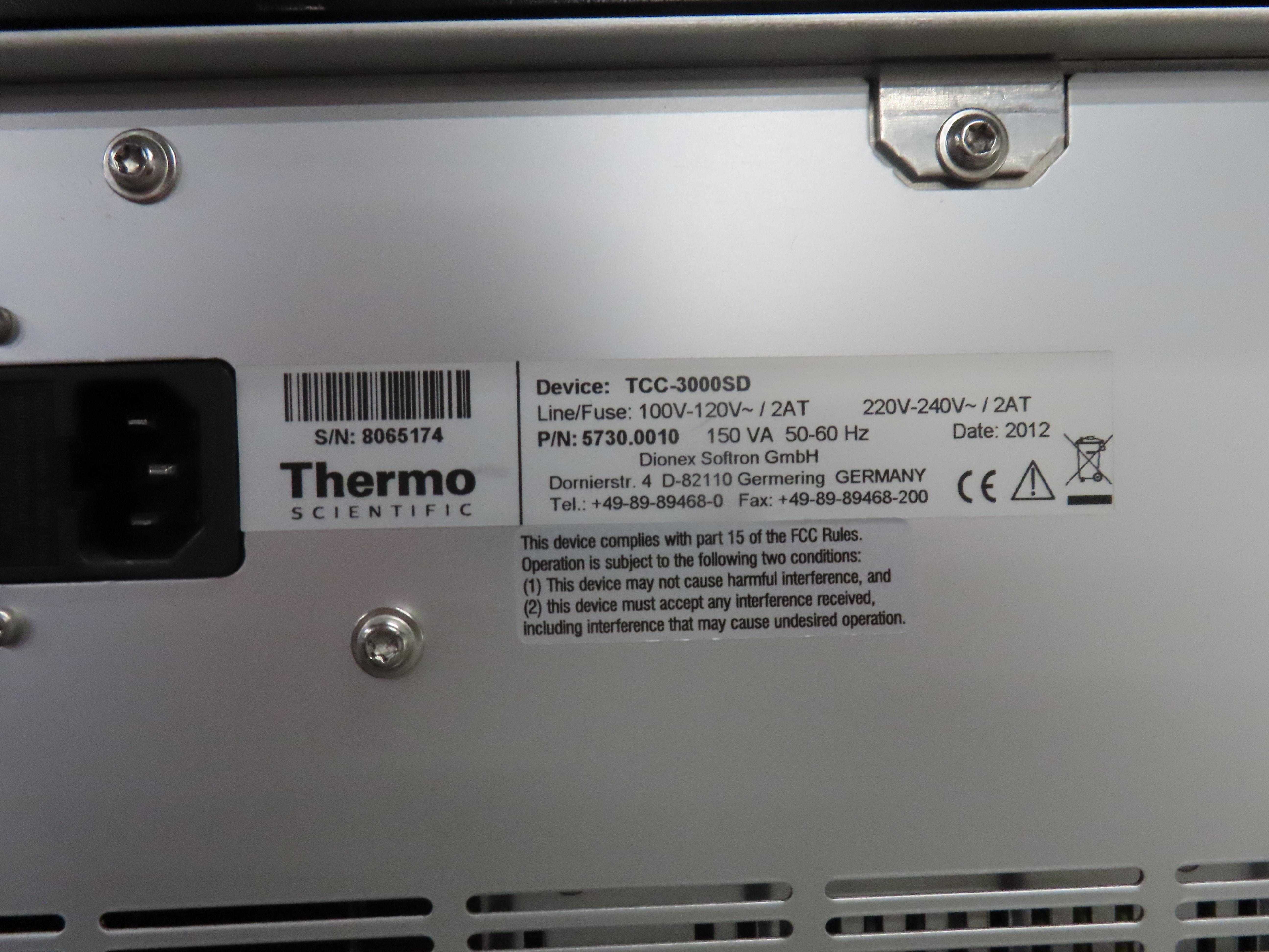 Dionex UltiMate3000 HPLC System with Autosampler, Pump, Detector