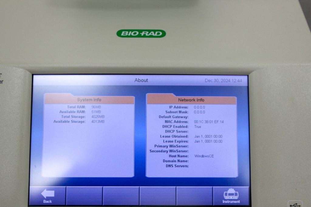 Bio Rad C1000 Touch PCR Thermal Cycler System Advanced Lab Equip Testing