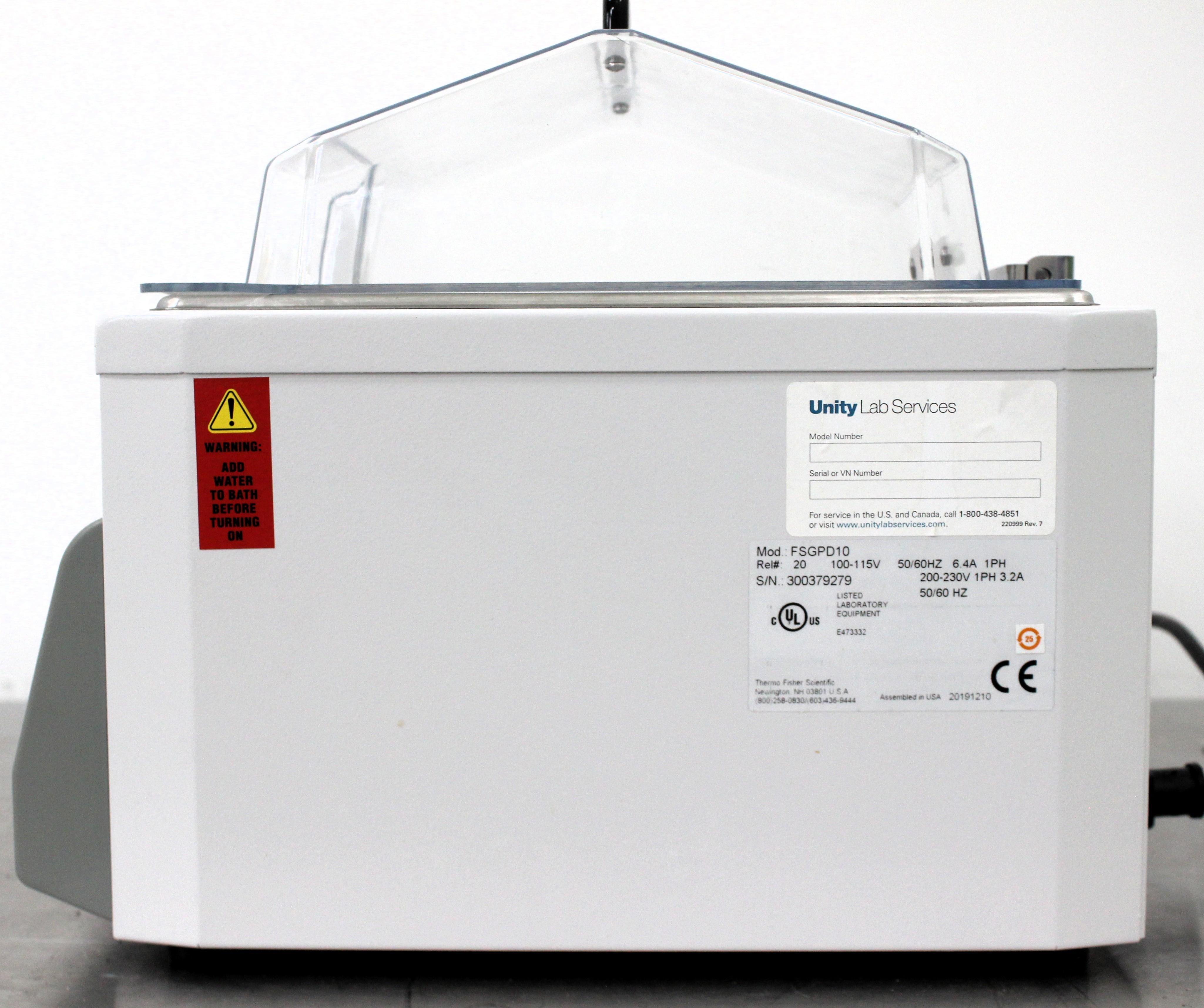 Thermo Fisher Isotemp GPD 10 Water Bath Ambient 100C 10L Fine Control