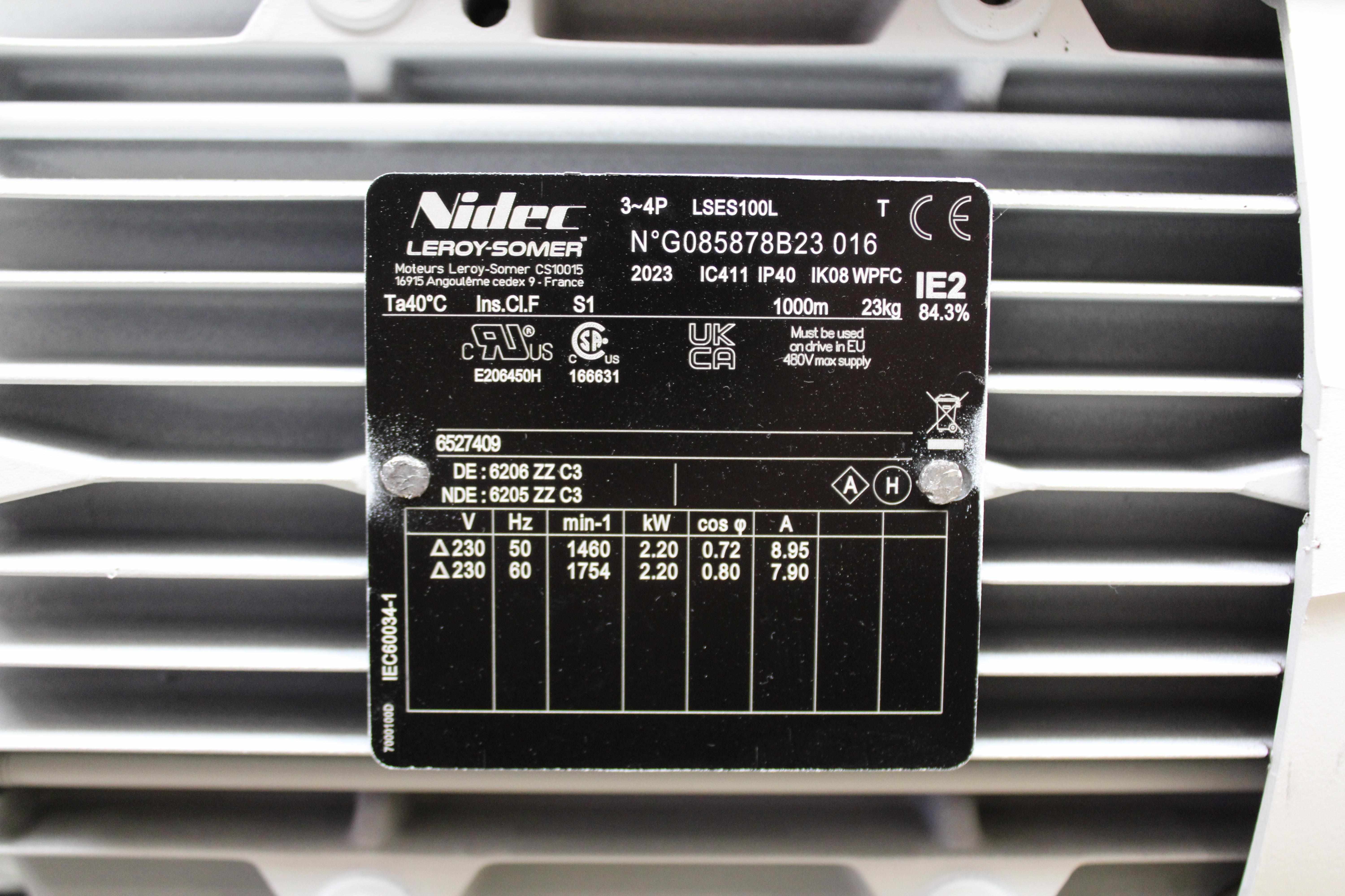 Leybold Sogevac SV 120 BIFC Vacuum Pump Gas Ballast Anti-Suckback Valve 0.063 mbar