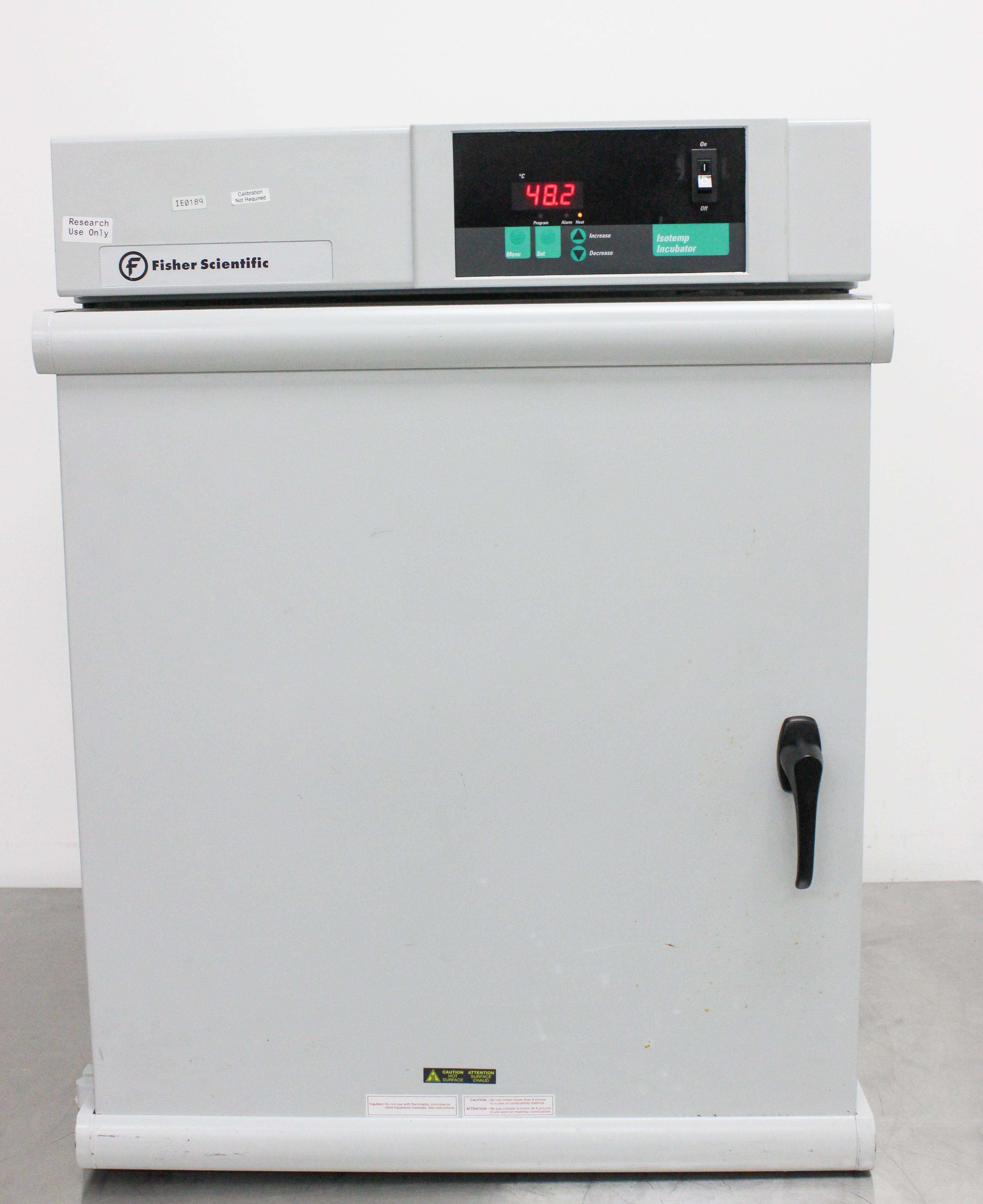 Fisher Scientific 637D Isotemp Incubator 120V 3.8 cu ft Gravity Flow