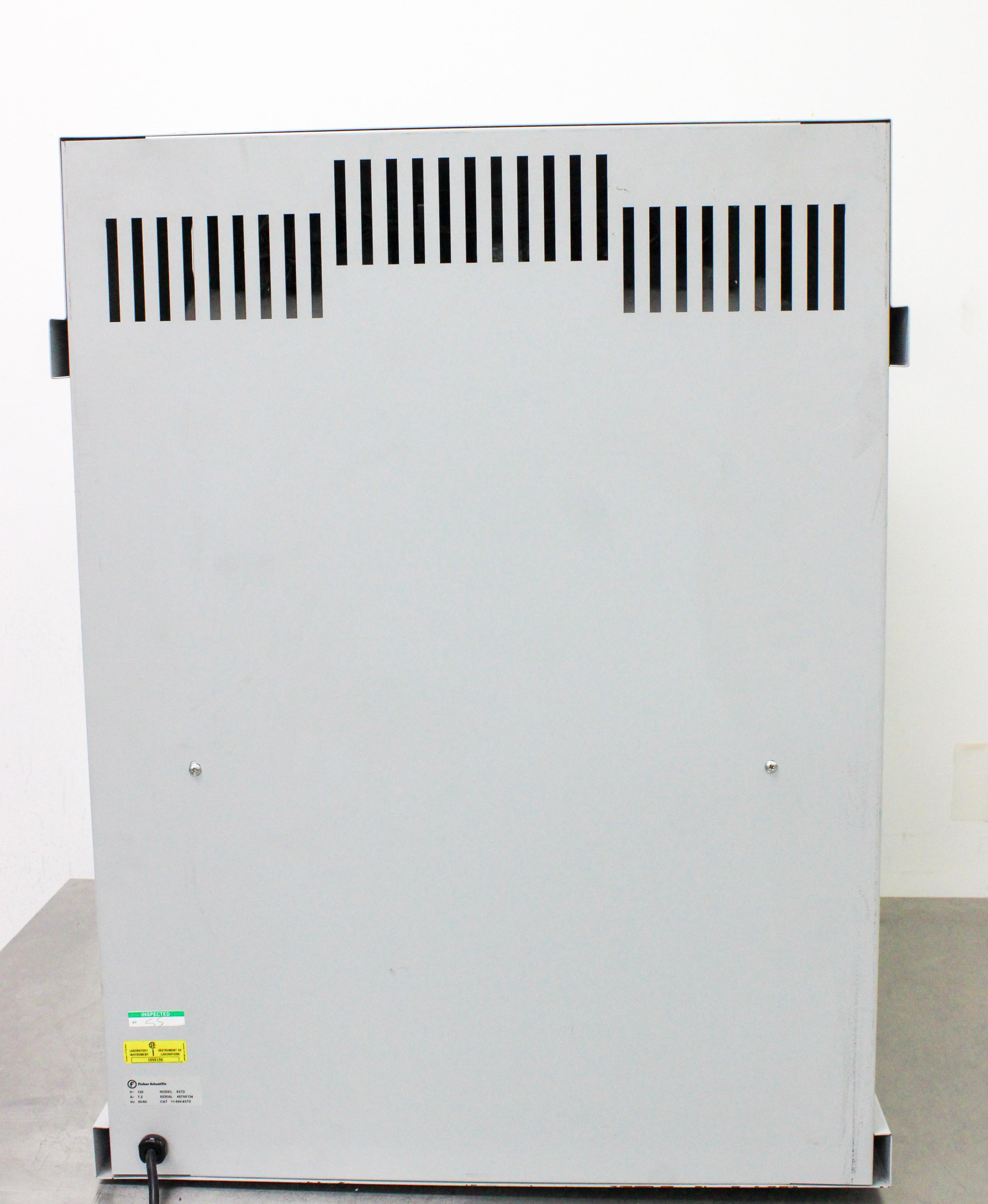 Fisher Scientific 637D Isotemp Incubator 120V 3.8 cu ft Gravity Flow