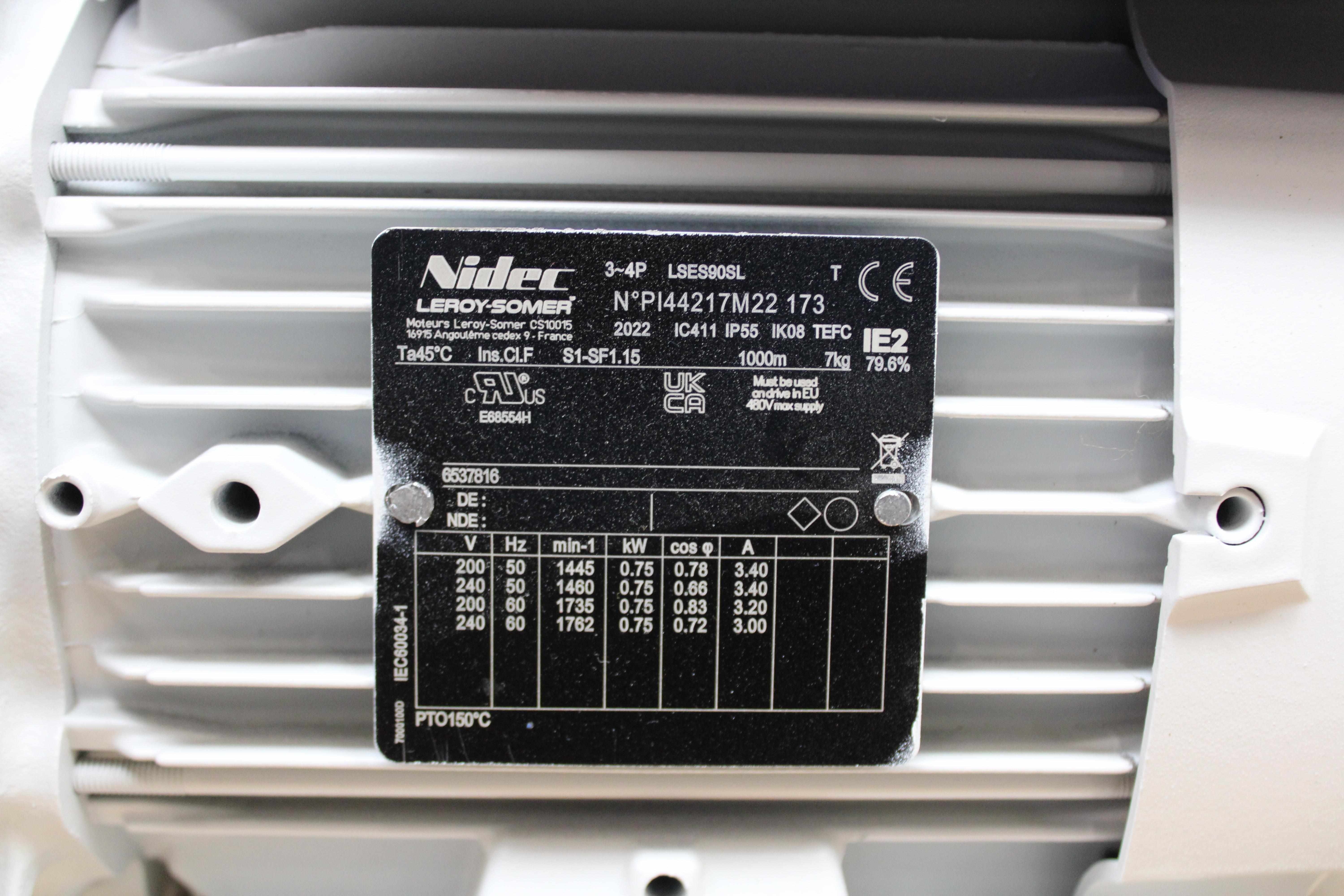 Leybold Sogevac SV65BIFC Vacuum Pump Oil Sealed 200-240V 50/60Hz Low Noise Durable