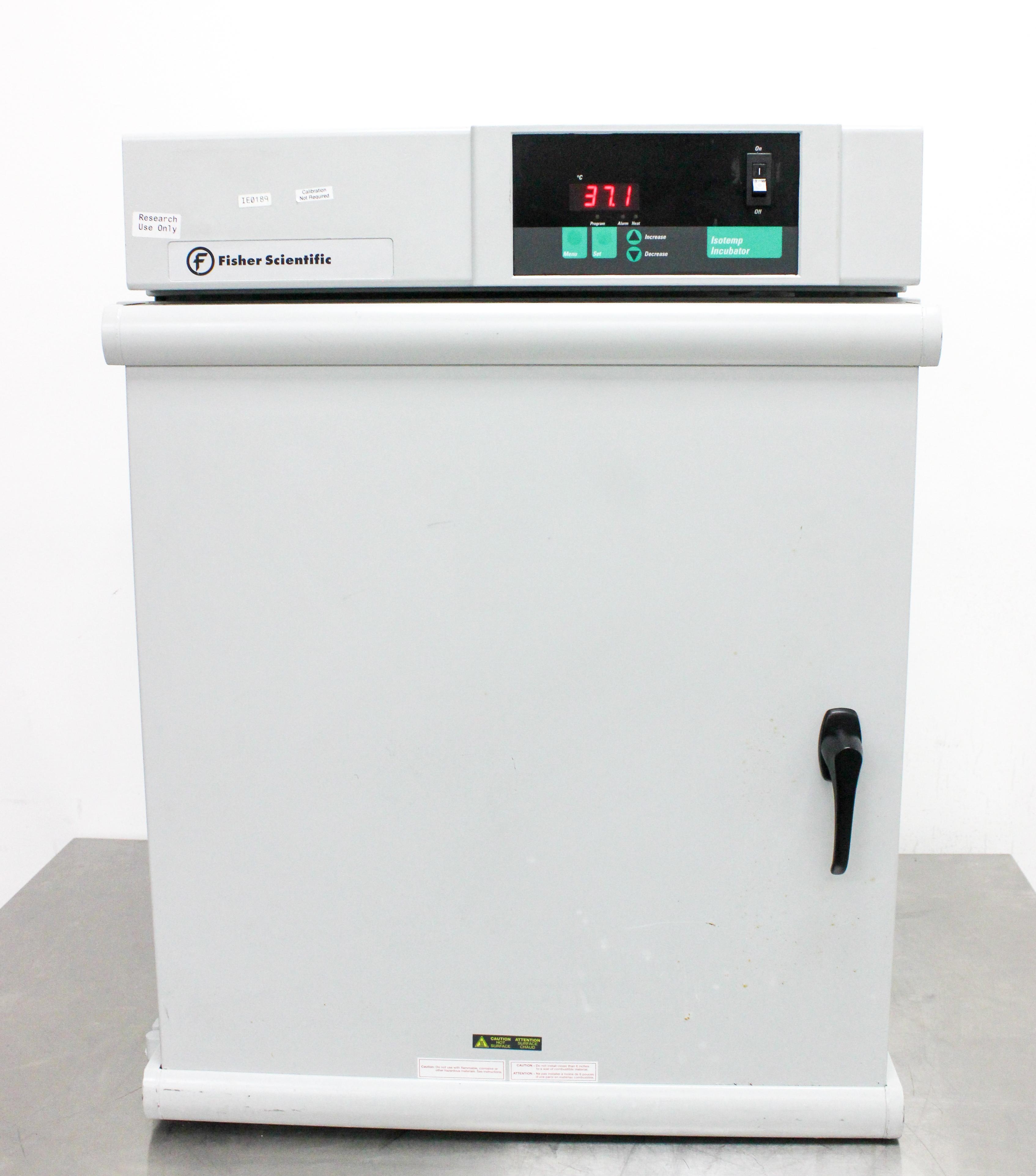 Fisher Scientific 637D Isotemp Incubator 120V 3.8 cu ft Gravity Flow