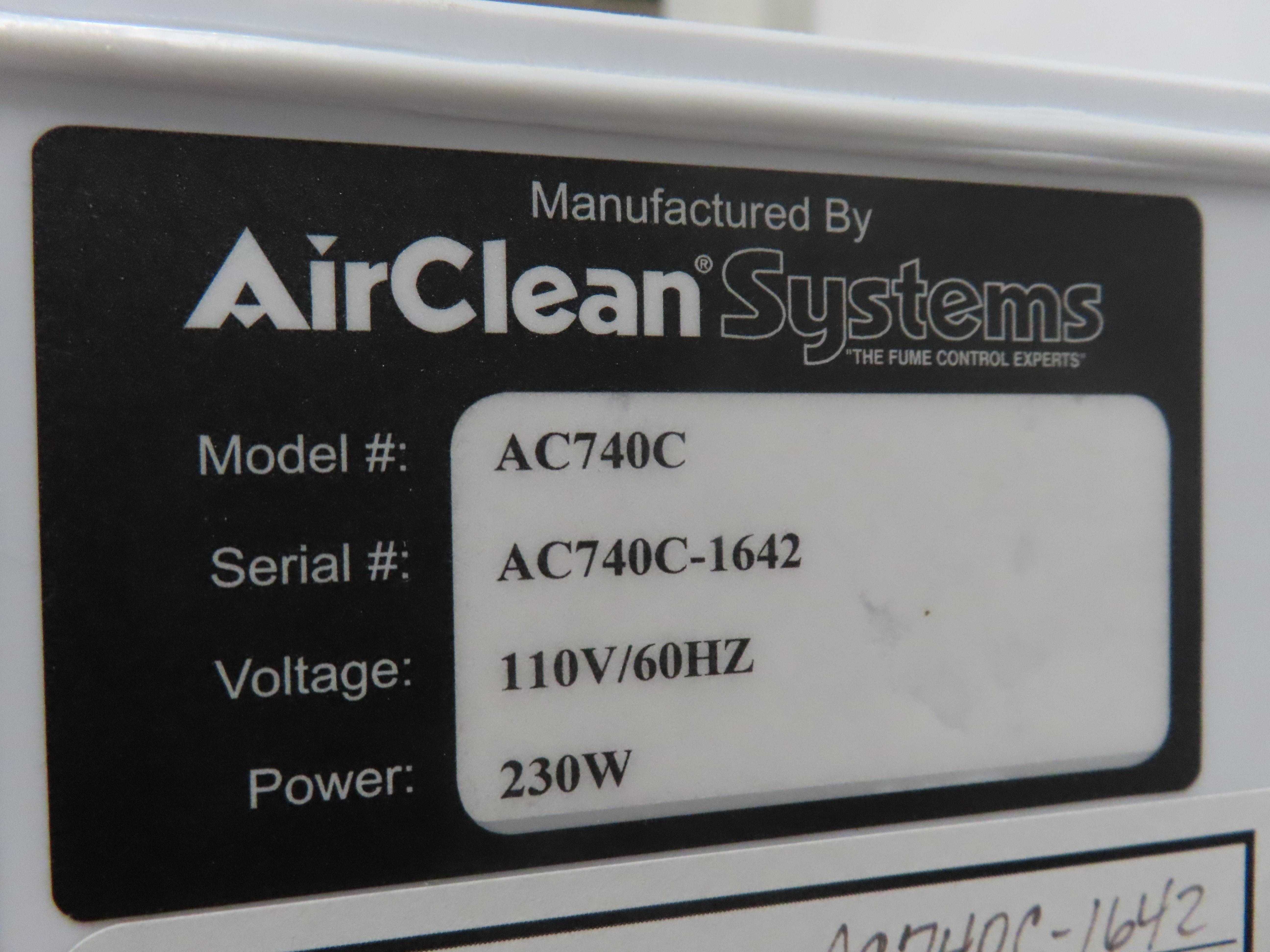 Air Clean Systems AC740C Enclosure Laboratory Protection Unit