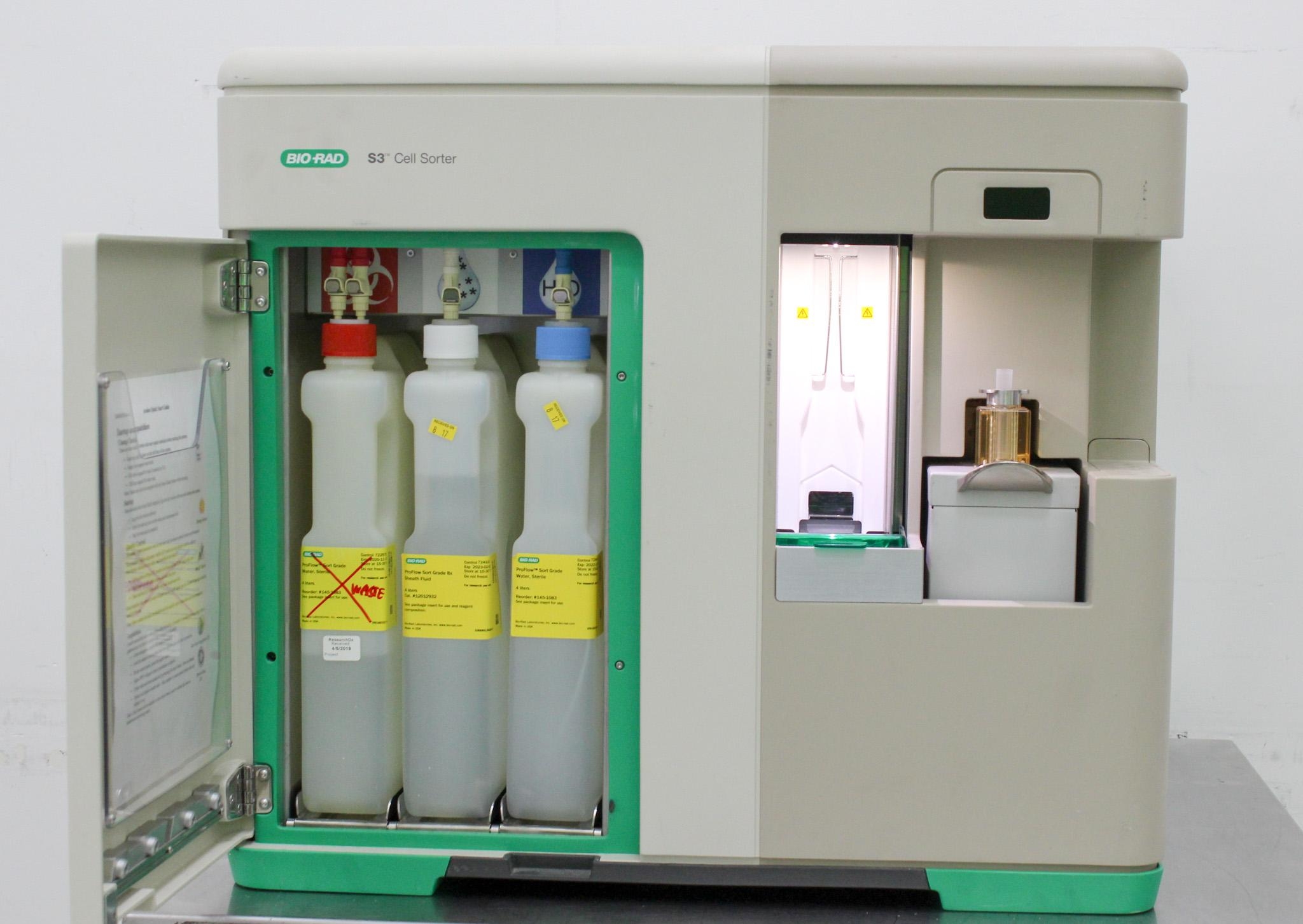 BIO-RAD S3 Cell Sorter 488/561-2L4D Preowned Cell Analysis Instrument